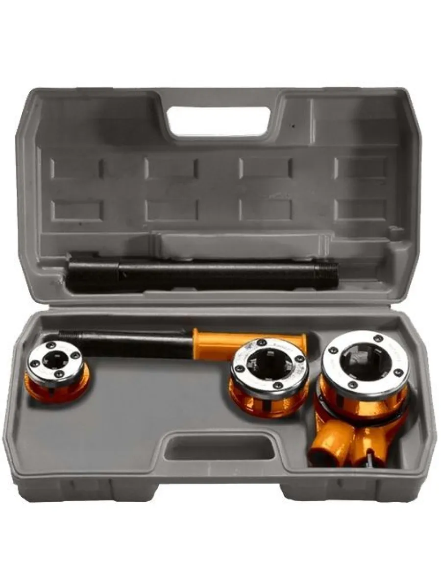 Набор клуппов 1/2"-3/4"-1" с трещоткой 620 мм