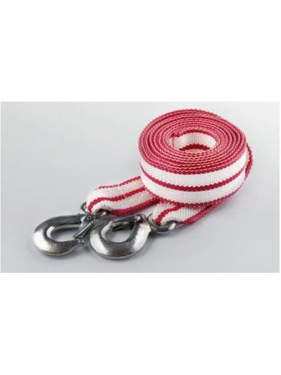 Трос буксировочный (лента)  7тн (5м) №7 (крюк-крюк)