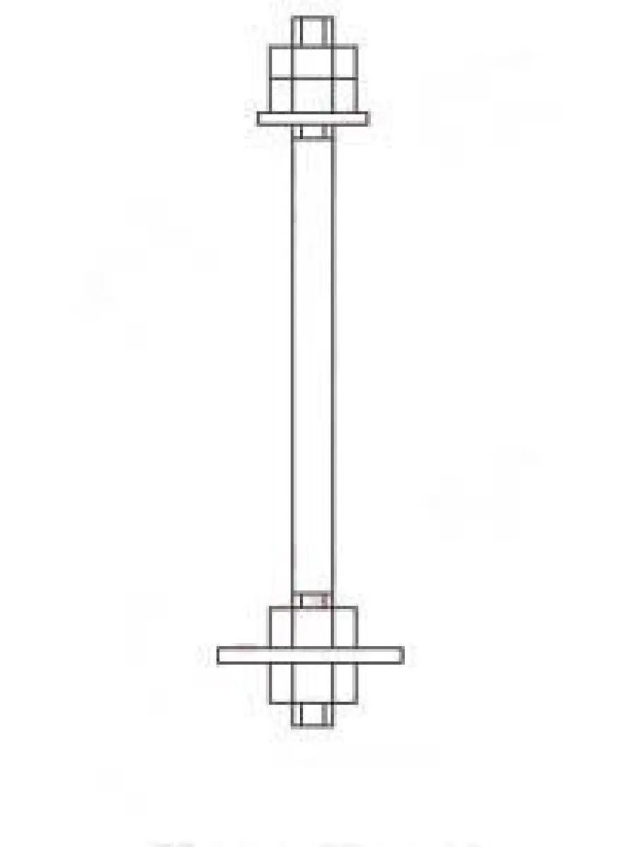 Болт фундаментный М20х 250 ГОСТ 24379.1-2012 тип 2.1 Ст3пс2 (без маркировки)