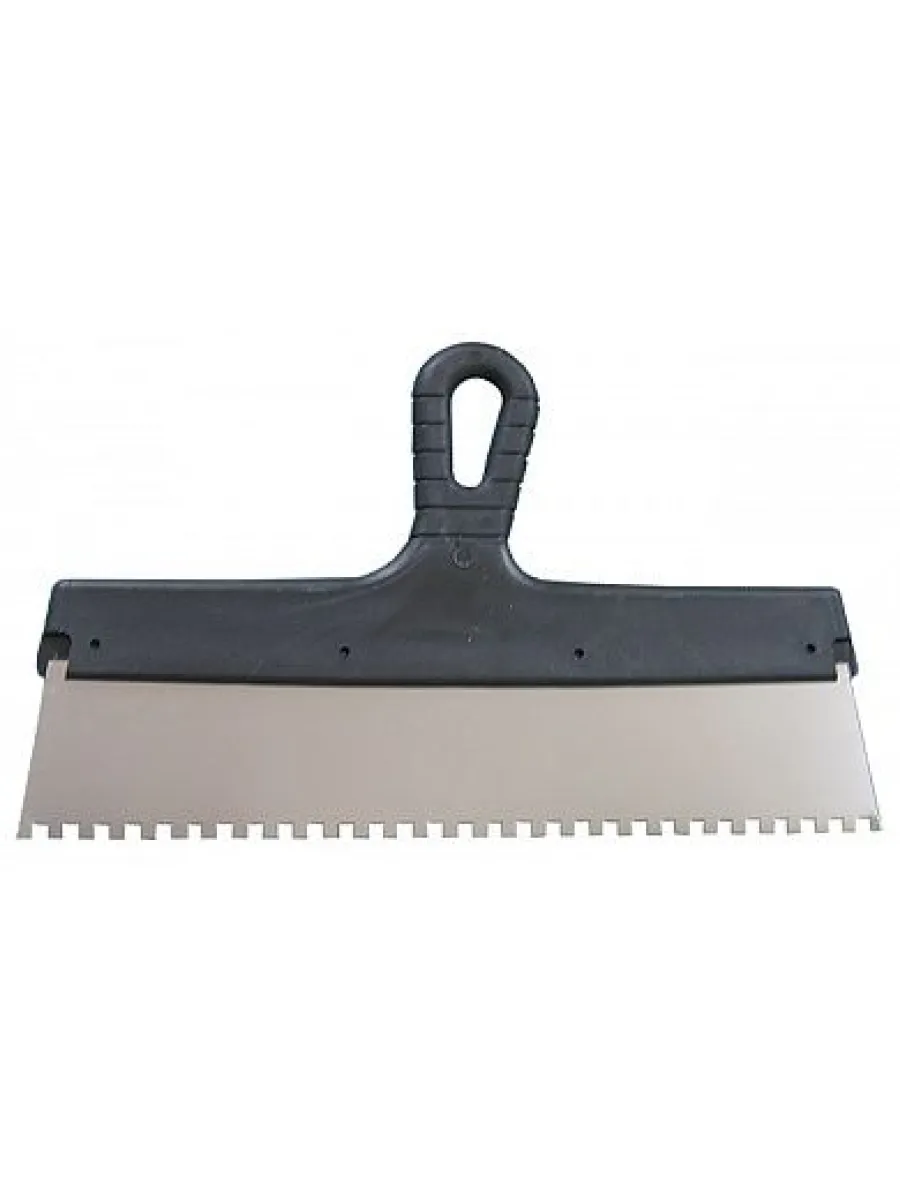 Шпатель 250мм зубчатый  6х6, пластиковая ручка