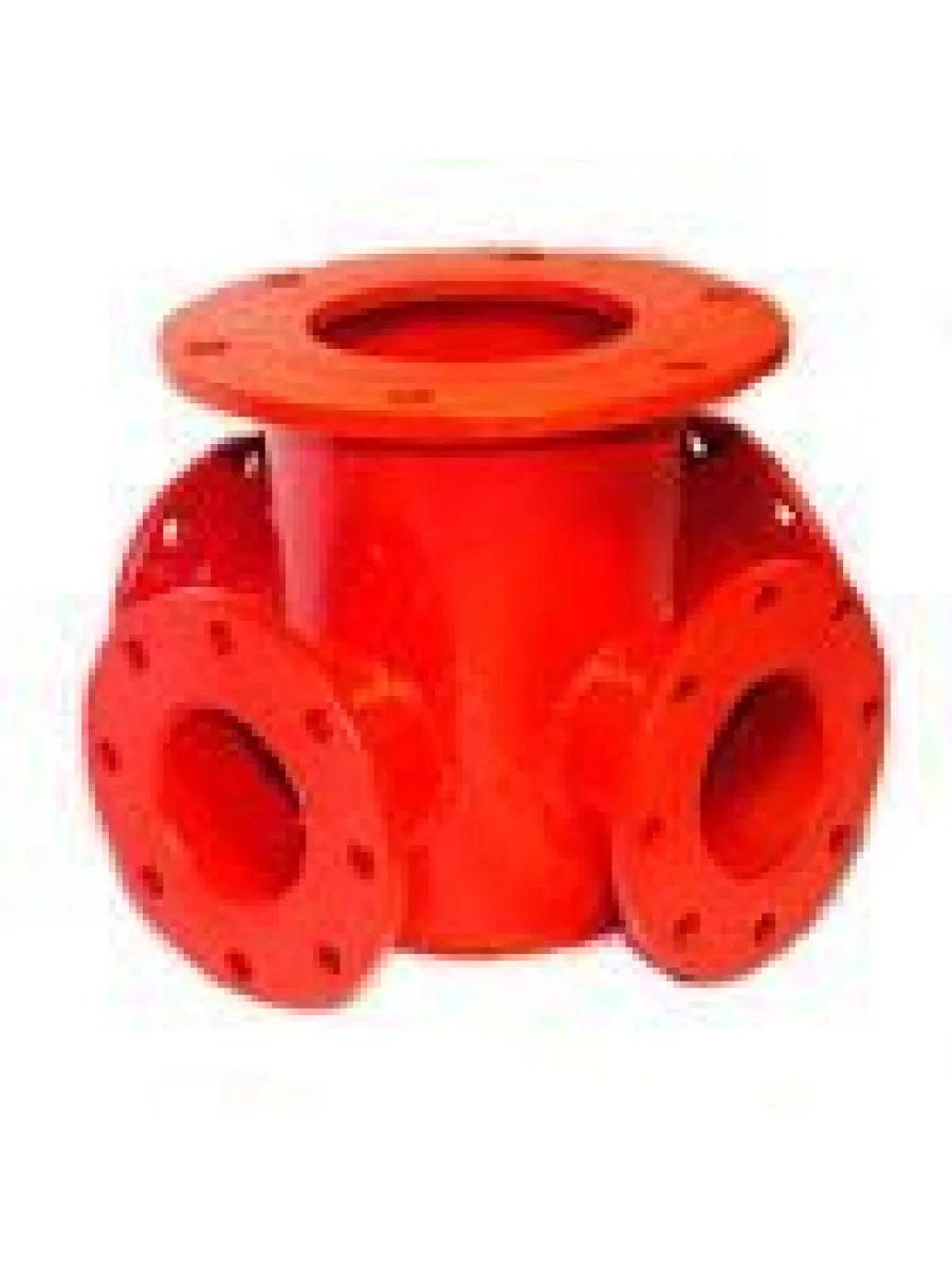 Подставка пожарная крестовая фланцевая ППКФ Ду200х100 (сталь)