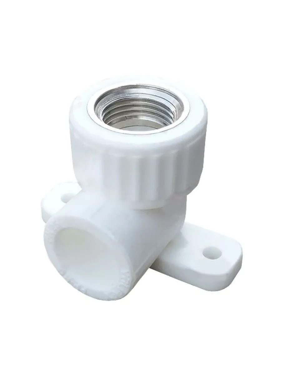 Угольник ППР с внутренней резьбой с крепл 20х3/4" Valfex