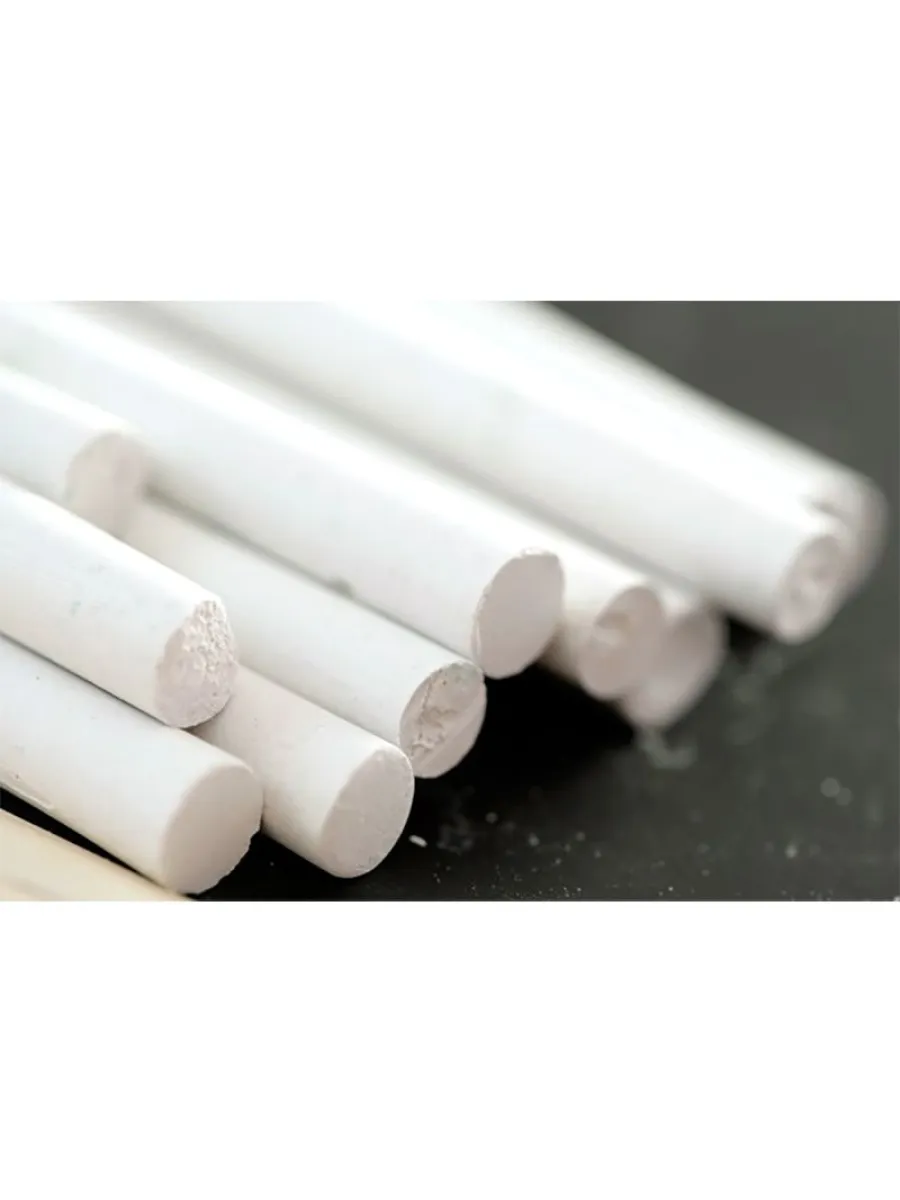 МЕЛ индустриальный 76х14х14мм белый круглый (упаковка 100шт)