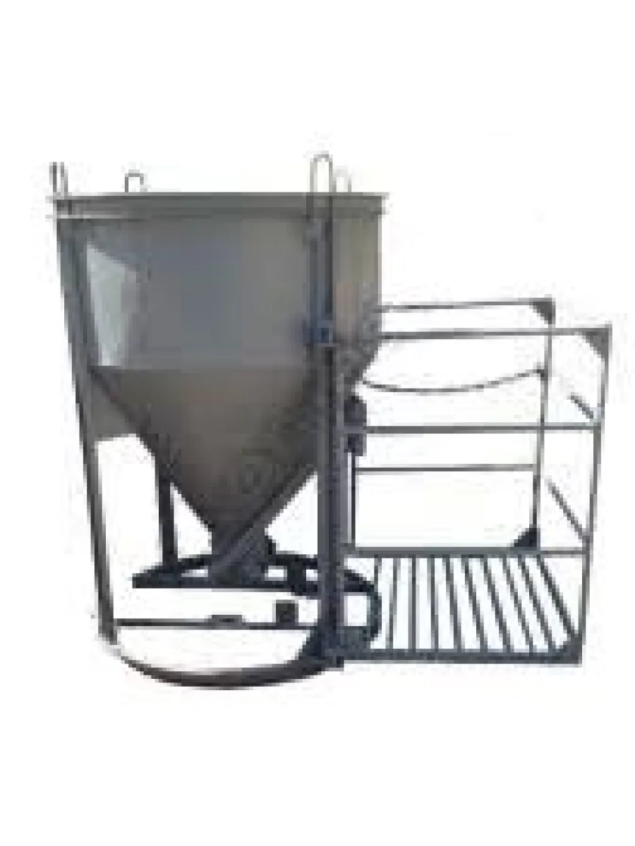 Бадья для бетона БН 1,5 м³ лоток + воронка+ люлька монолитчика