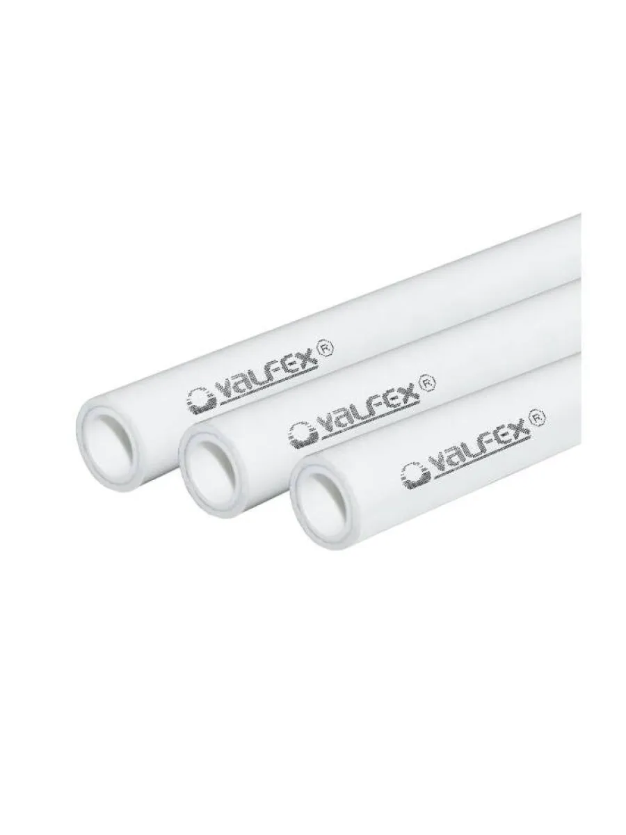 Труба полипропиленовая  40х6,7 мм горячая вода Ру 25 армированная алюминием Valfex (длина 4 метра)