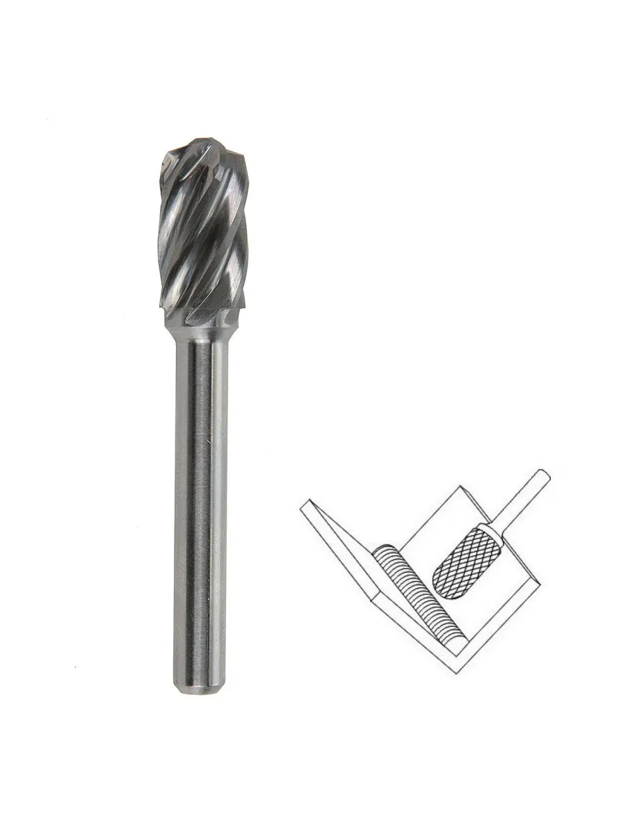Борфреза (шарошка) по металлу форма С сфероцилиндрическая 20мм