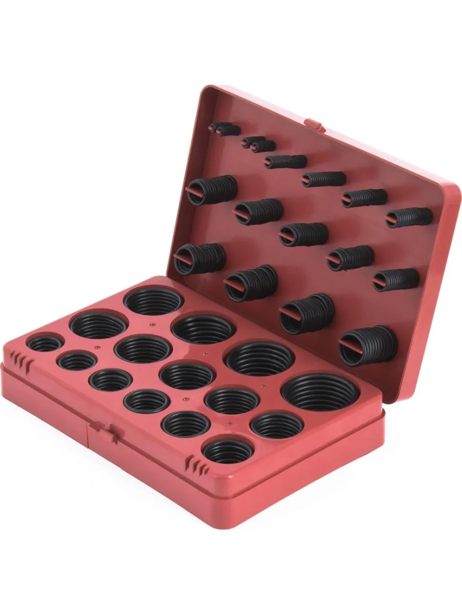 Набор резиновых уплотнительных прокладок D7-53мм (404 предмета) СИБРТЕХ