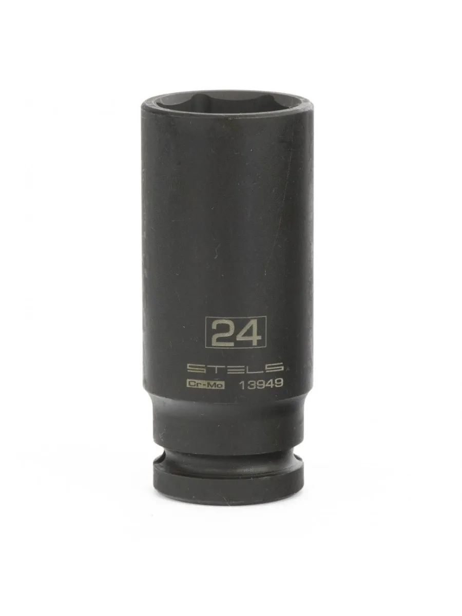 Головка торцевая сменная 1/2" 6 граней 24 мм удлиненная