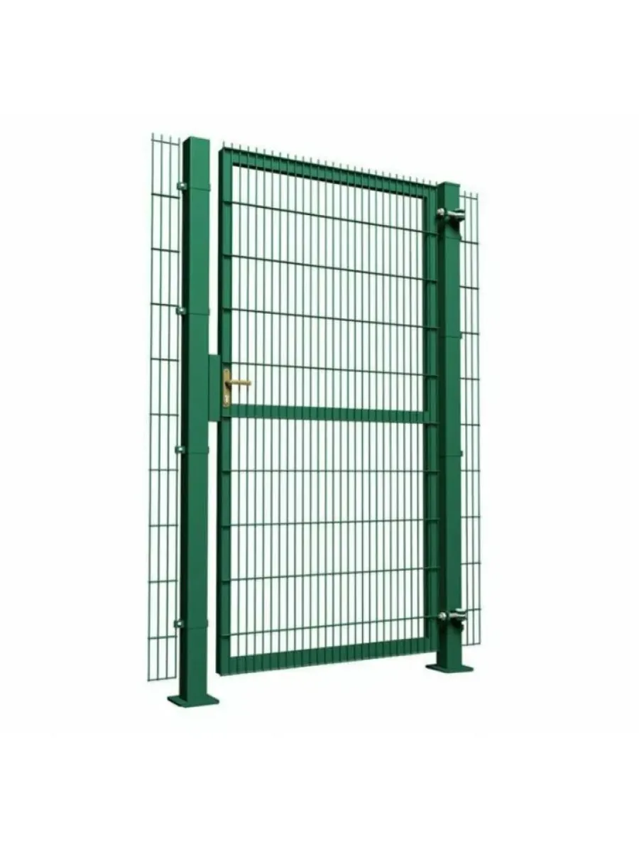 Калитка распашная 2000х1000мм яч.55х200мм (4мм), рамка 40х40мм RAL 6005 LASTING TOOLS