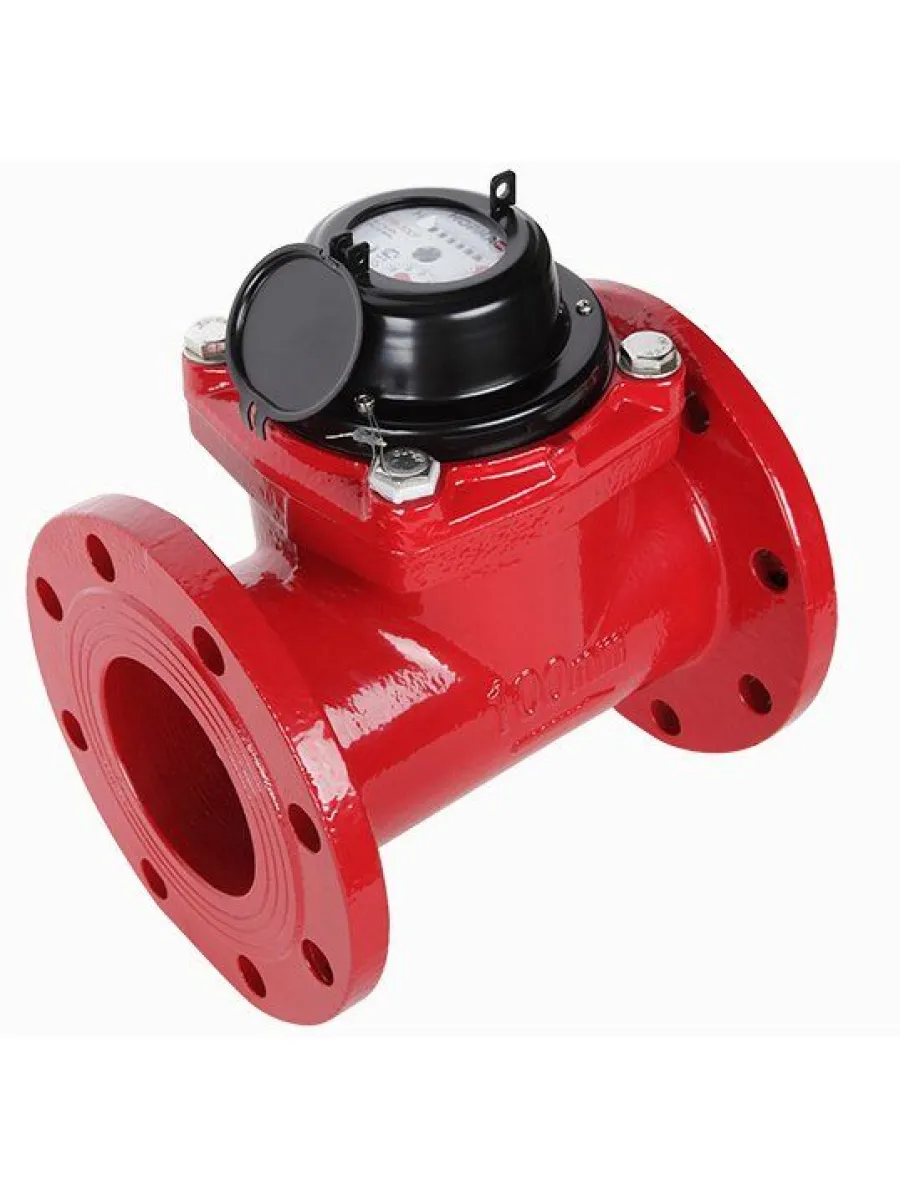 Счетчик воды универсальный Ду150 мм чугунный, турбинный, длина 300мм, фланцевый