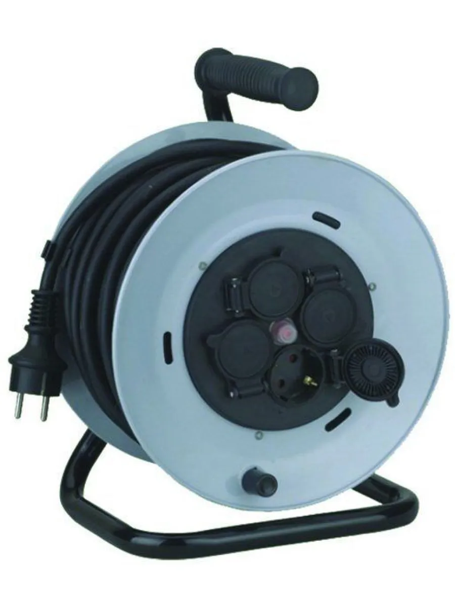 Удлинитель на катушке КГ 3х1,5 кв мм 20 м, 3500 Вт, 4 гнезда, IP44