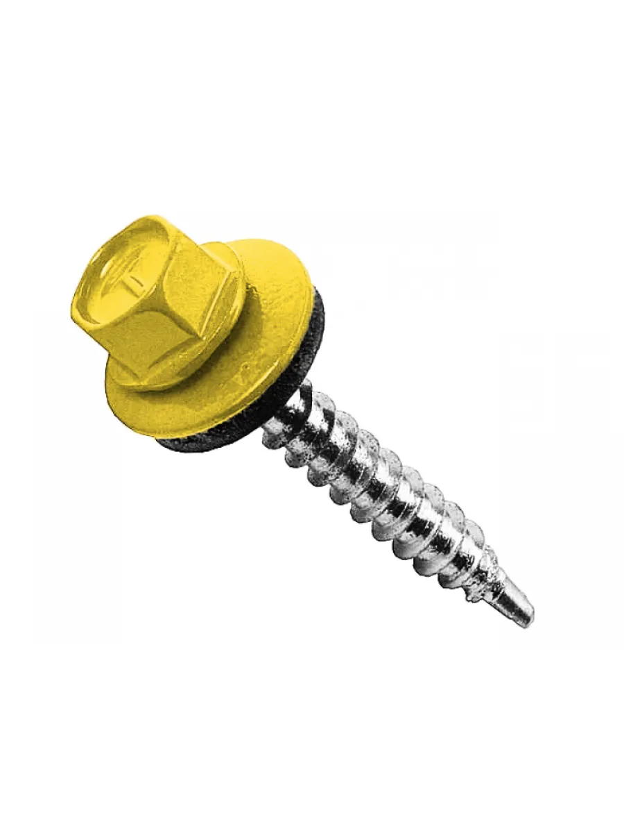 Саморезы ш/г 1018 желтый 4,8х35 (упаковка 550шт.) POWER FASTEN