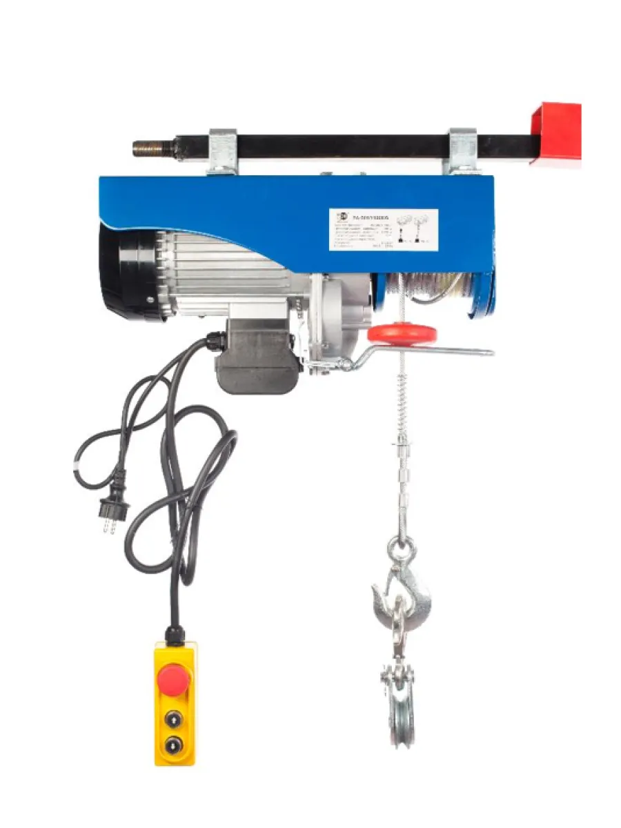 Мини электрическая таль без тележки РА-600/1200 кг 220В (20/10м)