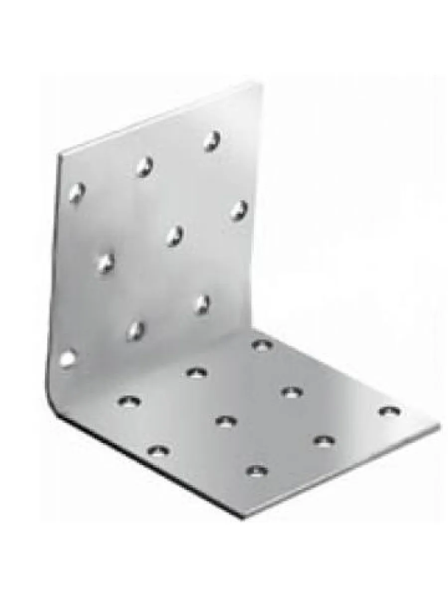 Уголок крепежный  40х 40х 20, универс.перф., оцинк. (допустимое отклонение +/- 5мм)