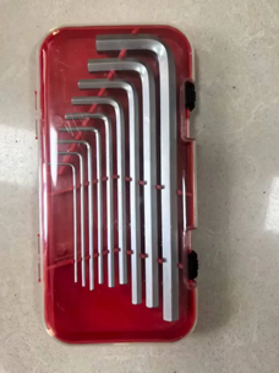 Набор ключей имбусовых HEX 1,5-10 мм (9шт.) удлиненные (LASTING TOOLS)