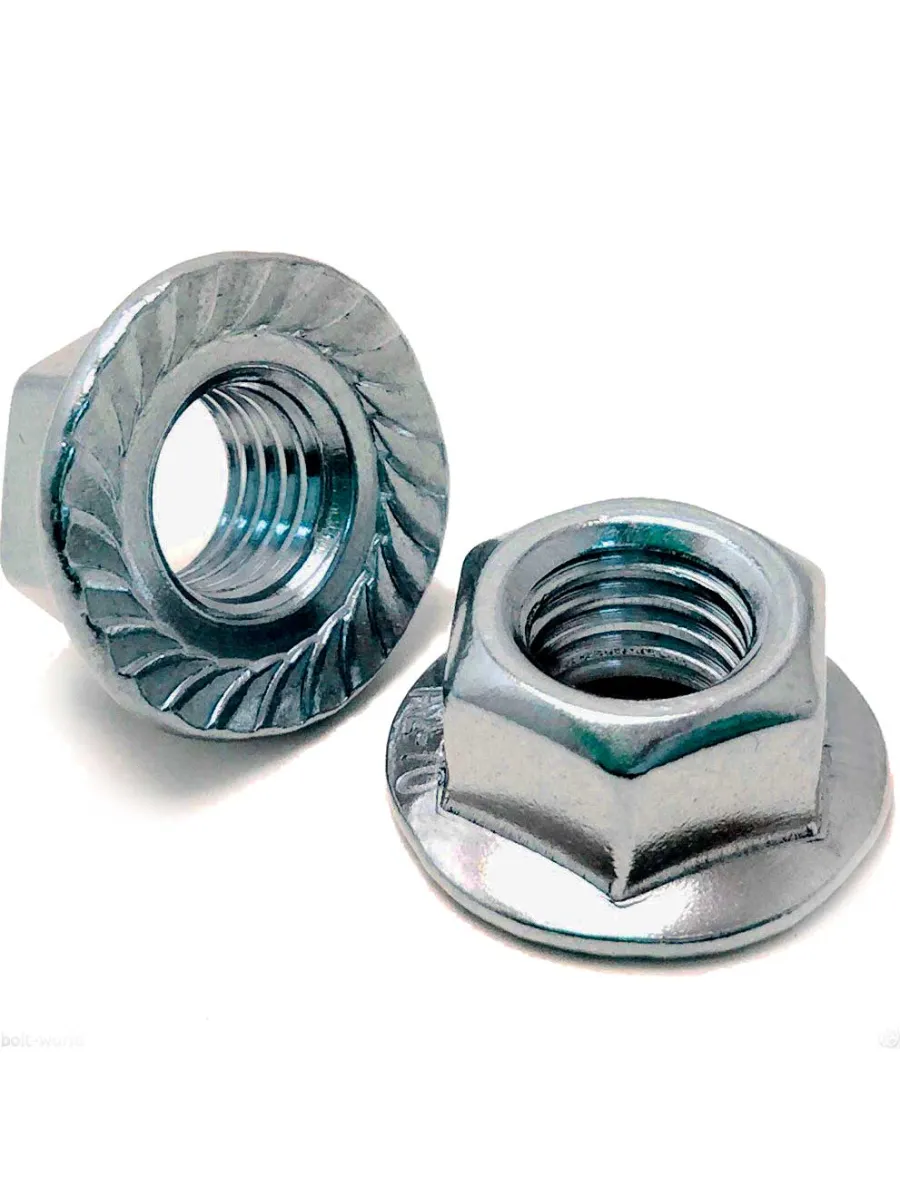 Гайка фланцевая оцинкованная DIN 6923 М16