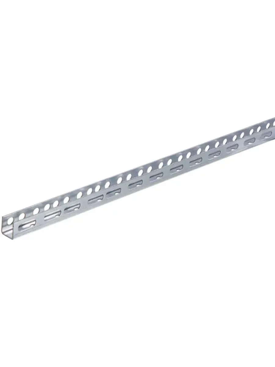 Монтажный профиль П-образный перфорированный оцинк. 30х30х30х2мм 2м