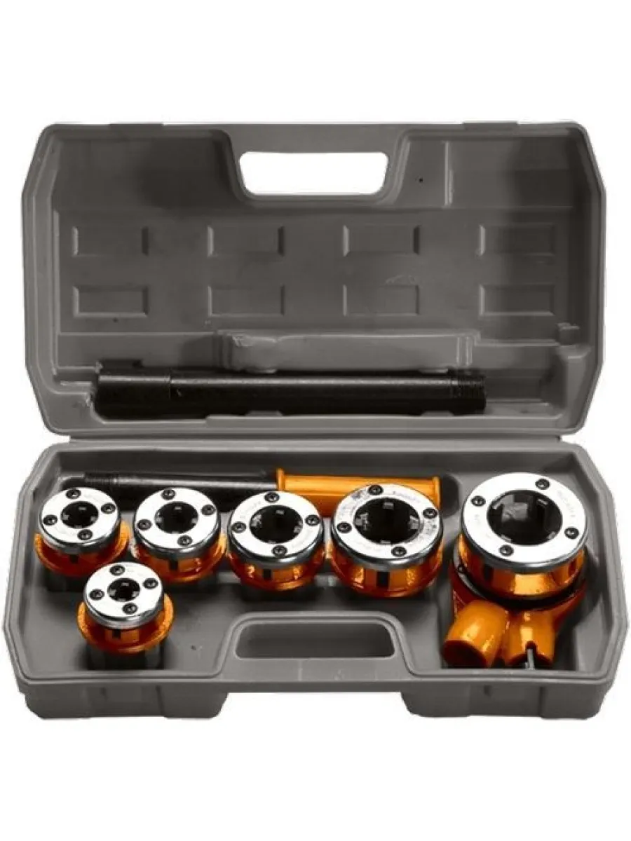 Набор клуппов 1/4"-3/8"-1/2"-3/4"-1"-1,25 с трещоткой