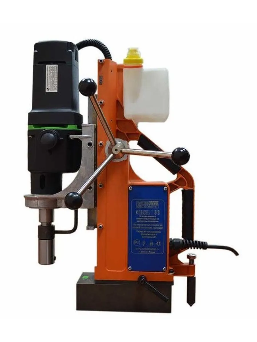 Станок сверлильно-резьбонарезной MBSR 100 на магнитной основе, ход сверла 320мм, лазер