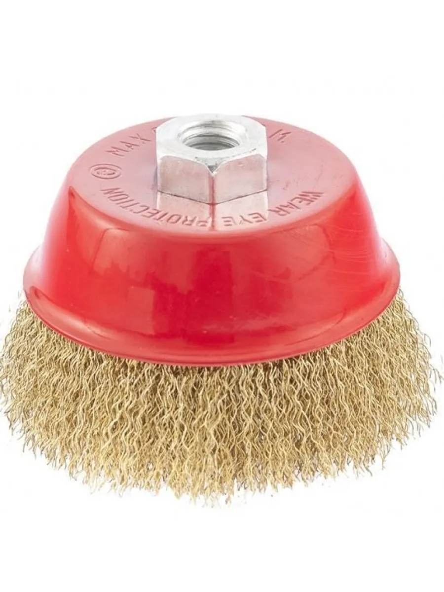 Щетка для УШМ чашка 100 мм М14 волнистая проволока (LASTING TOOLS)