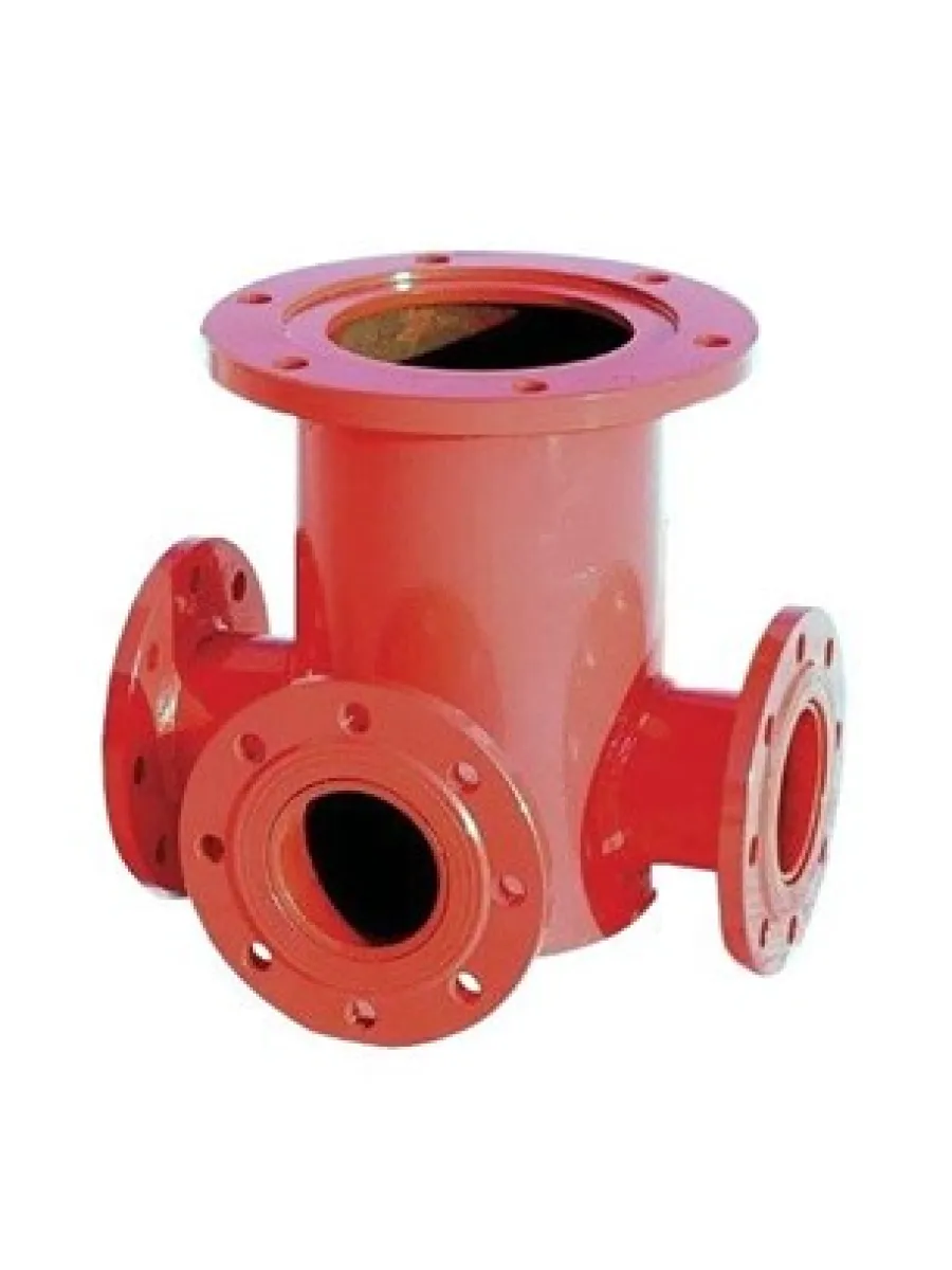 Подставка пожарная крестовая фланцевая ППКФ Ду150х100 (сталь)