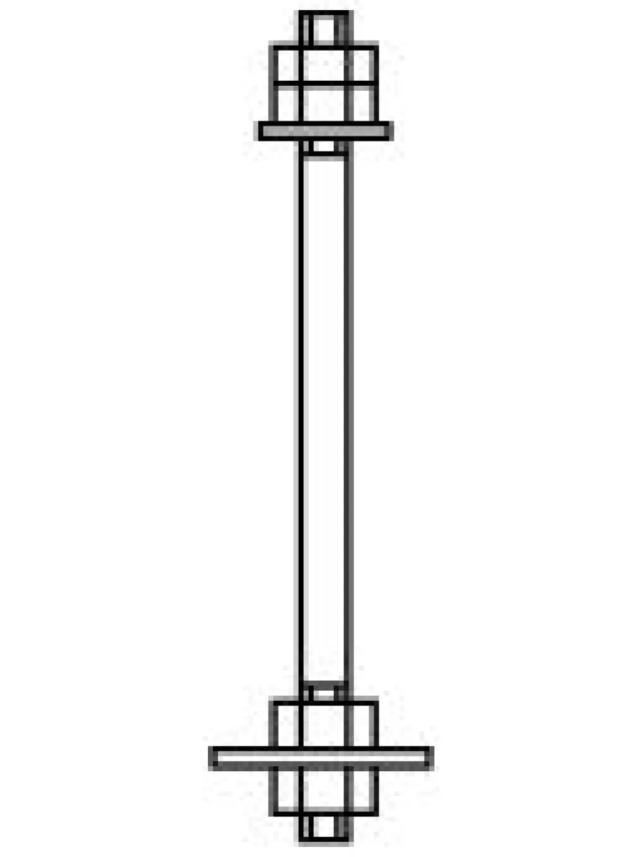 Болт фундаментный М30х 300 ГОСТ 24379.1-2012 тип 2.1 Ст3пс2 (без маркировки)