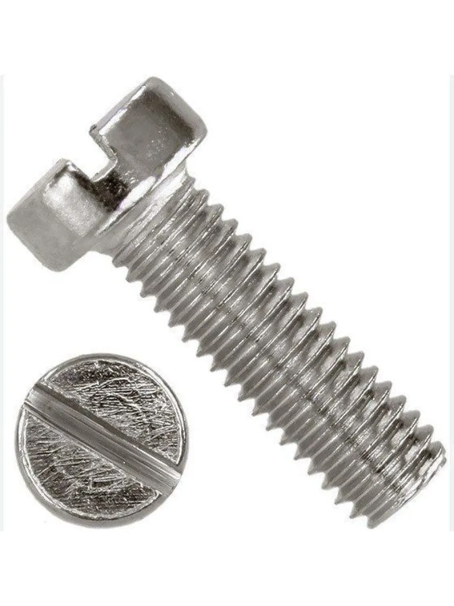 Винт с цилиндрической головкой с прямым шлицем DIN 84 А2 НЕРЖАВЕЙКА  3х60