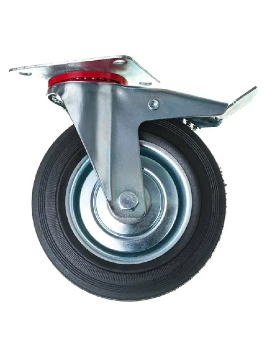 SCb (85) Колесная опора, промышленная, поворотная с тормозом 250 мм (грузопод.210кг)