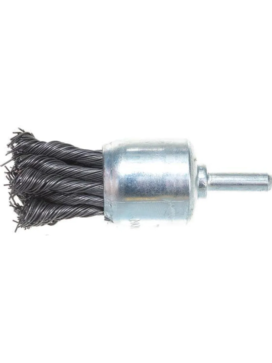 Щетка для дрели торцевая, чашка со шпилькой, крученая металлическая проволока 25 мм
