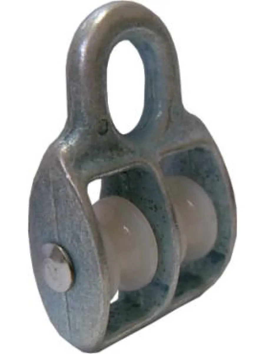 Блок двойной пластиковые колеса 20 мм FORCE LIFTING