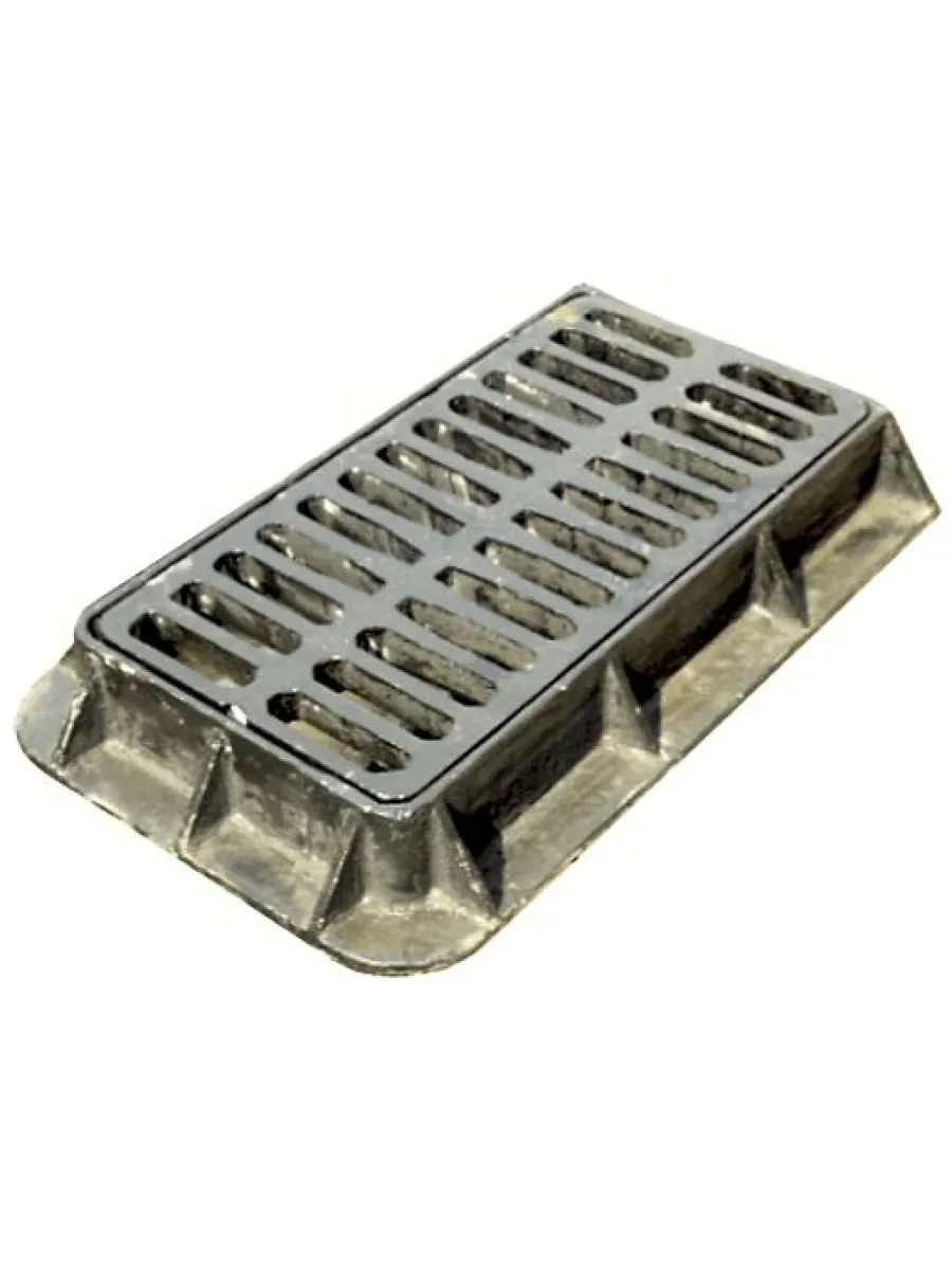 Дождеприемник ДБ2 (В125)-6 915х570х120мм (810х400х45(75)мм) ГОСТ 3634-2019 торцевой