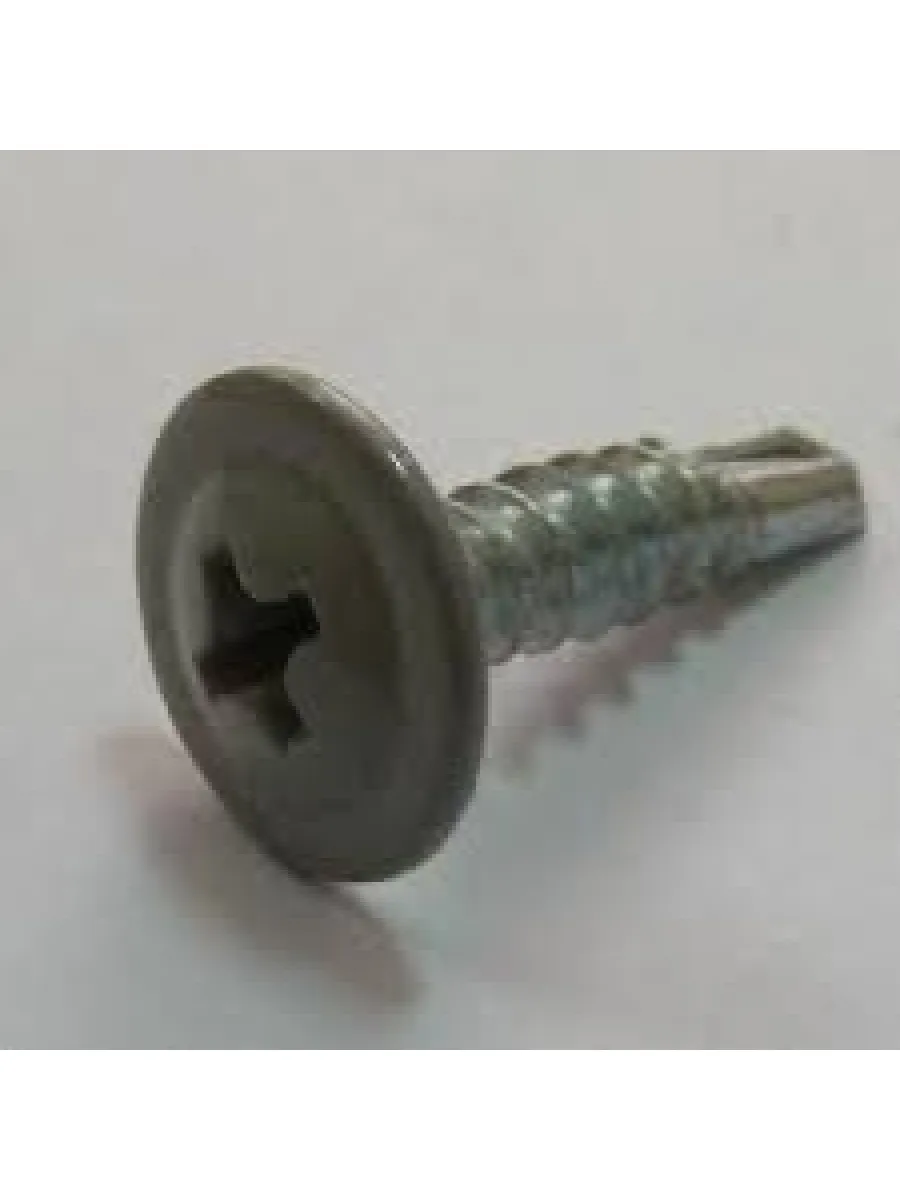 Саморезы с п/ш сверло 4,2х38 7004 серый (упаковка 500шт.) POWER FASTEN