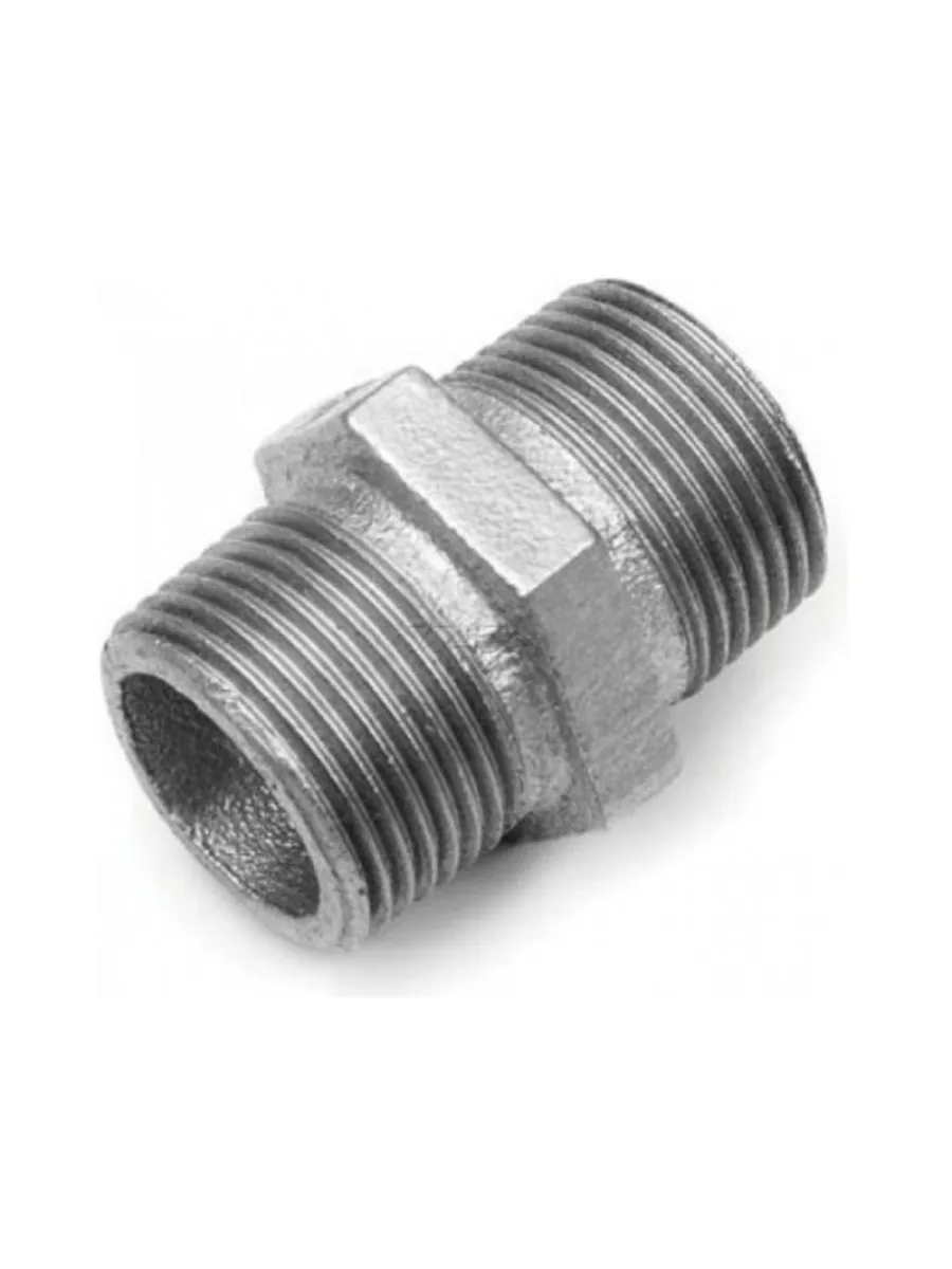 Ниппель к/ч оцинкованный Ду 32 (1 1/4") AQUA LIFE