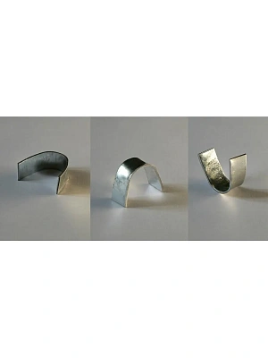 Скоба монтажная металлическая-1,0 (длина 45мм, ширина 10мм, толщина 1,2мм)