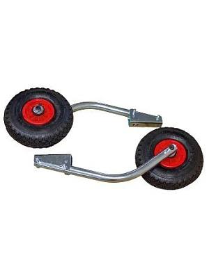 Колесо транцевое 260мм, быстросъемное, оцинк.сталь 600мм, надув.дно лодки (120кг)