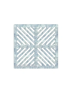 Решетка штампованная оцинкованная РШО для дождеприемника 300х300 Аквасток