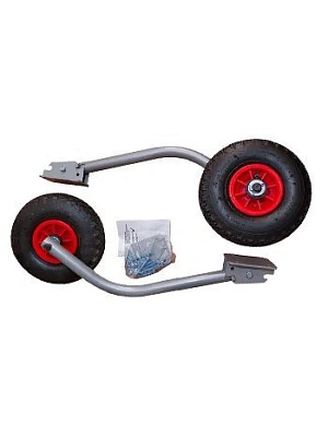 Колесо транцевое 260мм, перекидное, сталь с полимер.покрас. 500мм, надув.дно лодки (150кг)