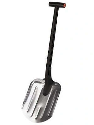 Лопата для уборки снега алюминиевая 205х260 мм с черенком