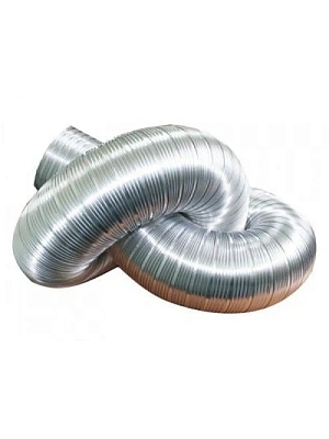 Воздуховод гибкий алюминиевый, гофр. d100 L до 3м 