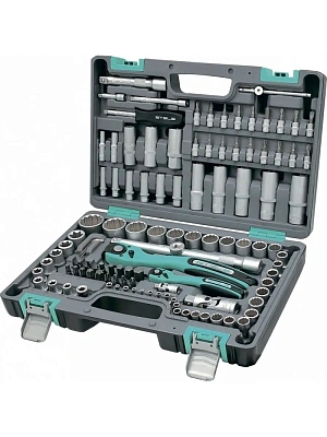 Набор инструментов, 1/2", 1/4" пластиковый кейс, 109 предметов, STELS