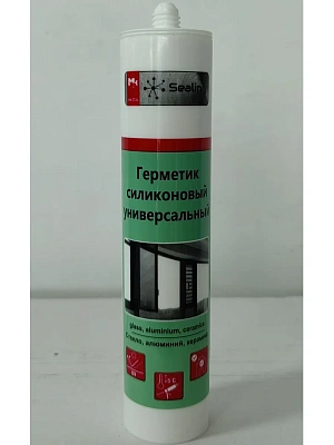 Герметик силиконовый прозрачный универсальный 260 мл SEALING