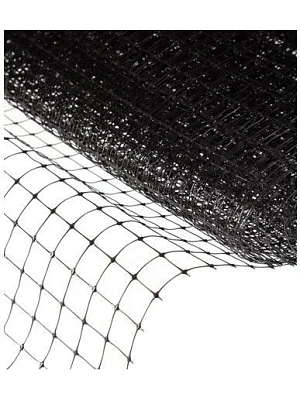 Сетка пластиковая д/армирования С10, яч.20*20, 2м*25м. черная