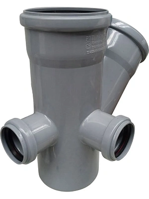 Крестовина двухплоскостная 110х110х45ºх50х50 (левая+тыл)