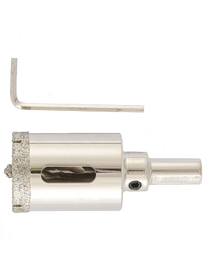 Сверло алмазное по керамограниту  45 х 67 мм, 3-гранный хвостовик