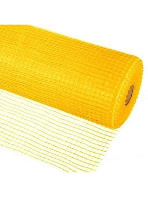 Сетка пластиковая штукатурная для фасадных работ СФ 15*15, 1*20 желтая 