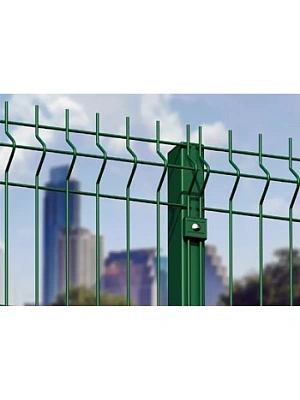 Панель 3D ЗК 2000х2500мм яч.200х55мм, 3,5мм, 4-V гиба оцинк. RAL 6005 LASTING TOOLS