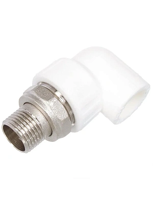 Угольник ППР с накидной гайкой для радиатора 20х1/2" НР