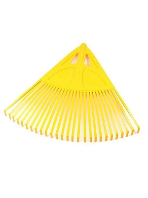 Грабли веерные PROTEX "УМЕЛЕЦ" желтые веер 60 см, без черенка (под 25мм) УЦЕНКА