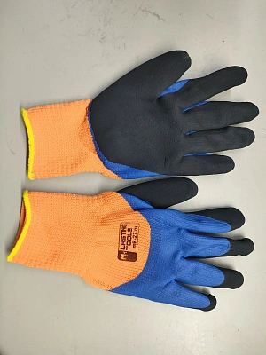 Перчатки полиэстеровые вспененный латекс утепленные LASTING TOOLS