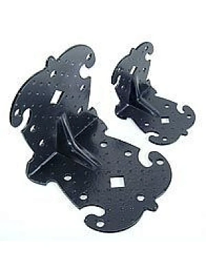 Уголок крепежный фигурный УКФ 105-105-100-2,5-У-53 черный